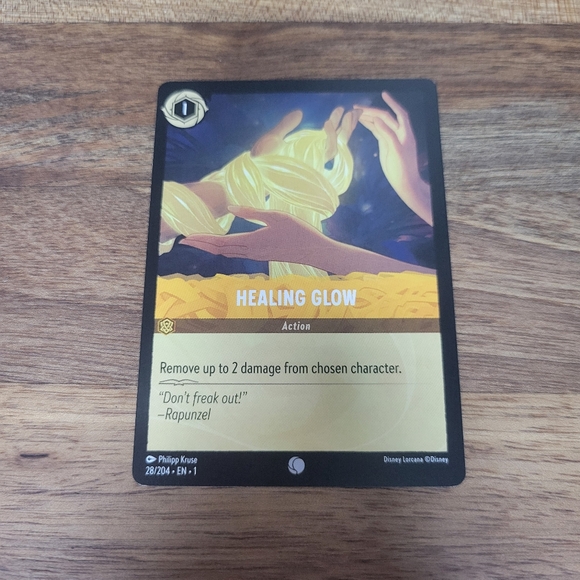 Healing Glow Disney Lorcana Card First Edition # 28 Rupunzel yellow - Picture 5 of 6
